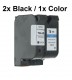 2/2 Druckerpatronen wiederbefüllt für HP45 und HP78 Schwarz /Color