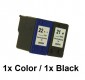 1/1 Druckerpatronen wiederbefüllt für HP 21 Black / HP22Color