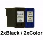 3Druckerpatronen wiederbefüllt für HP300XL Black/Color 