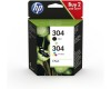 HP 304- Set - schwarz und dreifarbig, 2er Pack Orginal 3JB05AE
