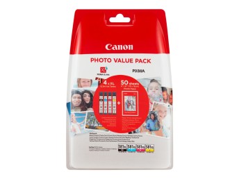 Canon CLI-581XL C/M/Y/BK Photo Value Pack - 4er-Pack - Orginal 2052C004